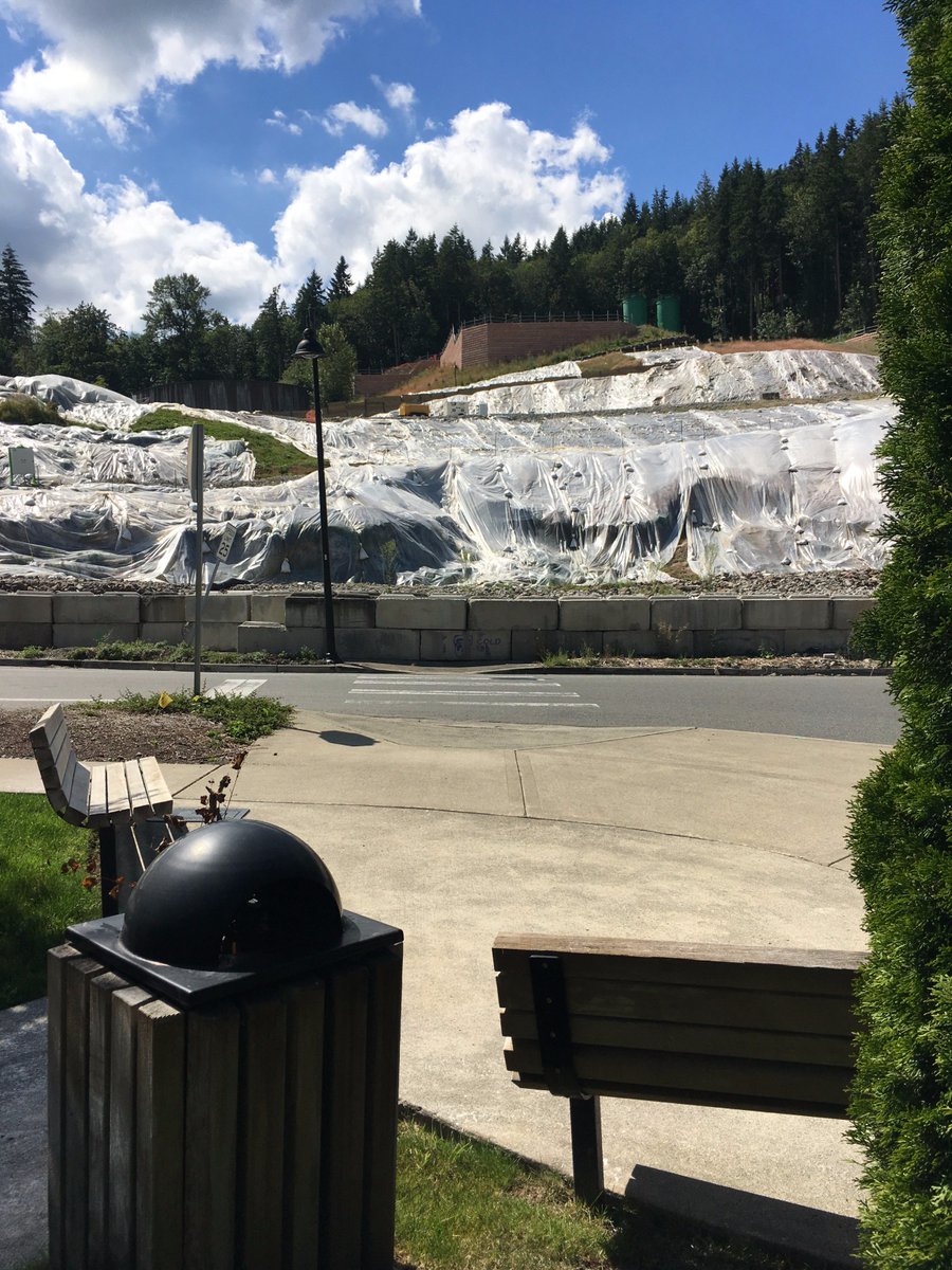 benchesofissy's tweet image. Way up at the end of the main road into Talus, have a seat here to contemplate the potential for landslides.