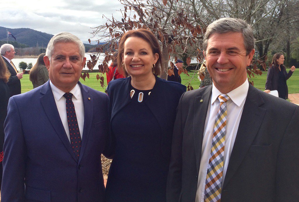 sussanley's tweet photo. From Government House a big welcome @DaveGillespieMP to the Coalition Health and Aged Care team @KenWyattMP #auspol https://t.co/rfRqIEcU8I