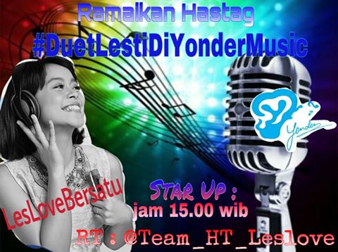 Info Hastag hari ini  #DuetLestiDiYonderMusic start Up jam 15.00 cc <a href="/Lesti_Jenong_DA/">Lestykejora</a> <a href="/YonderMusicID/">Yonder Music ID</a> <a href="/trendinaliaID/">Trendinalia Indonesia 🇮🇩</a>
