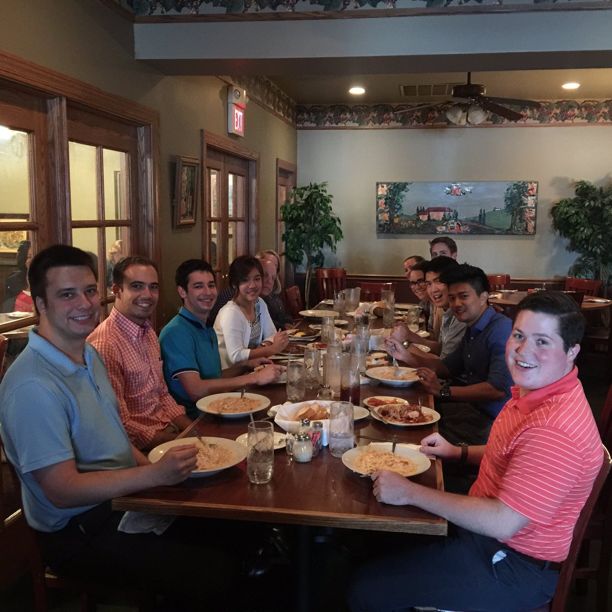nickcazadd's tweet photo. Enjoying dinner with UIUC interns and grads. #boeingintern #noodlesmadefromscratch https://t.co/gUh7F16x6T