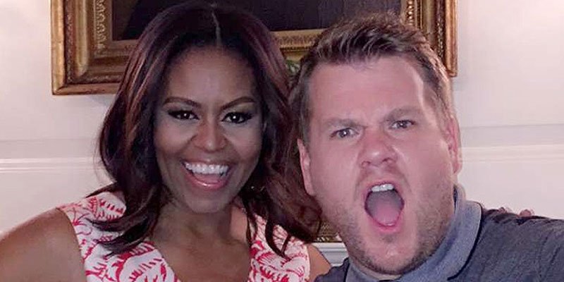 people's tweet photo. Get an early look at @MichelleObama's #CarpoolKaraoke ride with @JKCorden! https://t.co/UDMzUNZ6iw https://t.co/xlvWB5K3WN