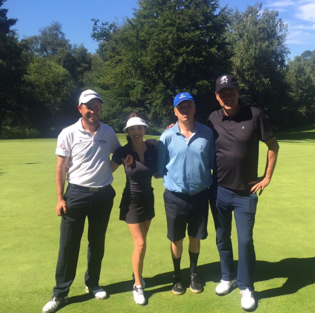 CourtneyHarter's tweet photo. Had the best group today! 🙌🏽@GPInvitational @davidhowell530 @dragonjones #GolfandGiving https://t.co/gUJJDjQQ2s