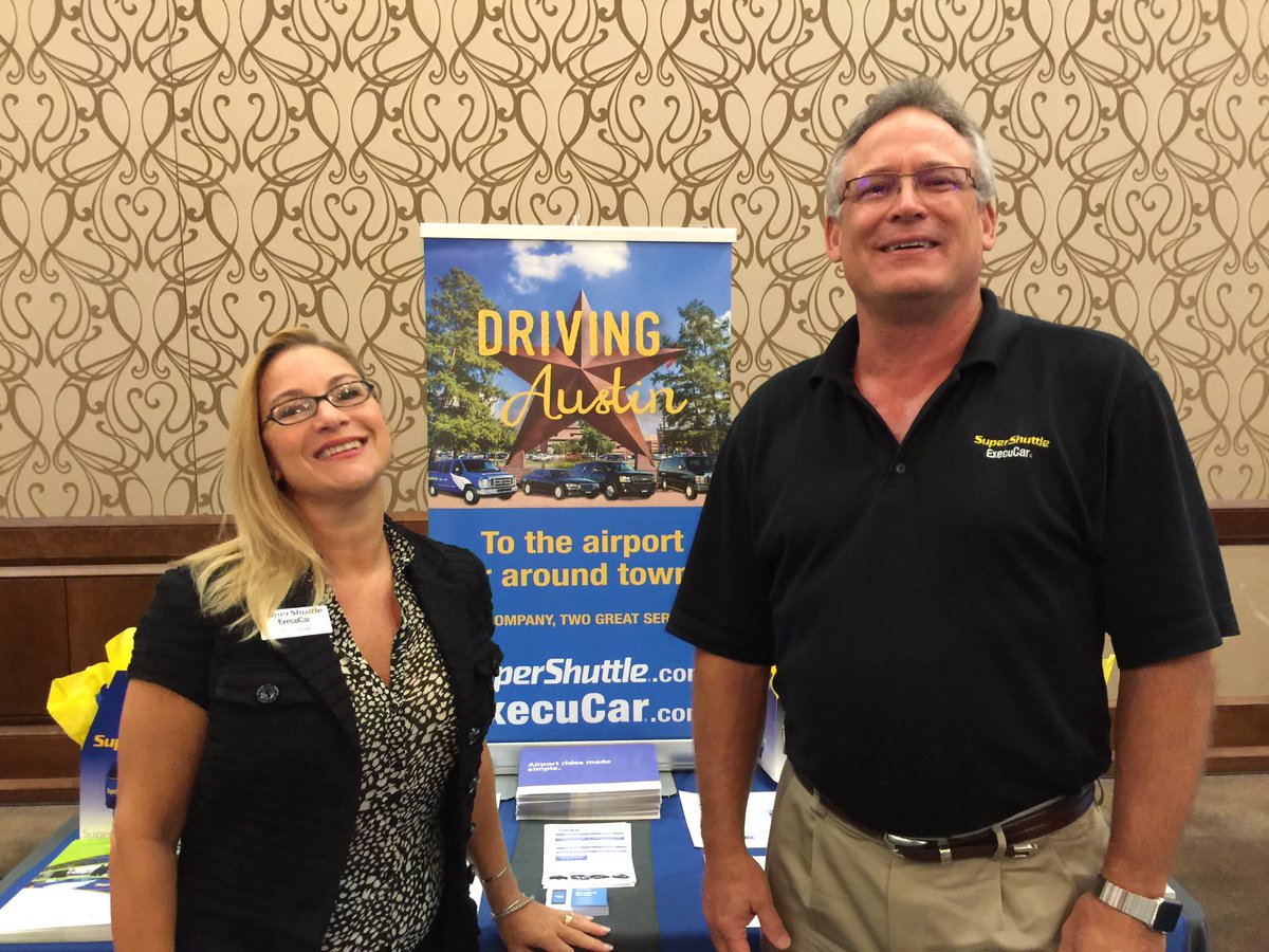 SuperShuttleAUS's tweet photo. Hello from the Transportation Expo, sponsored by the @ACGSA and AHLA associations! #SuperShuttle #ExecuCar https://t.co/DaBSxl6OwR