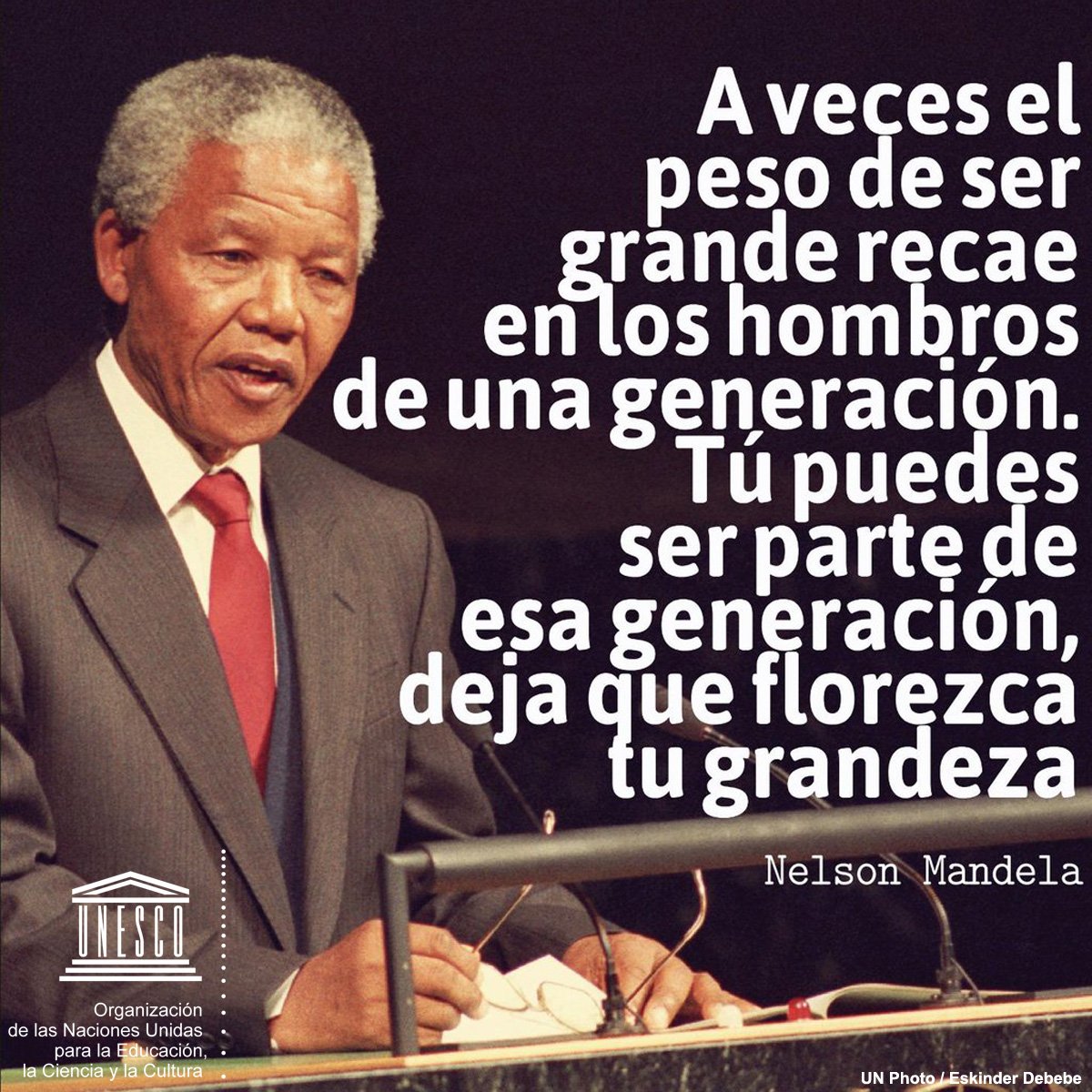 UNESCO_es's tweet photo. El mejor homenaje a #Mandela es seguir defendiendo los valores por los que luchó https://t.co/FxWnLYhm6d #MandelaDay https://t.co/gsiIEC7eSH
