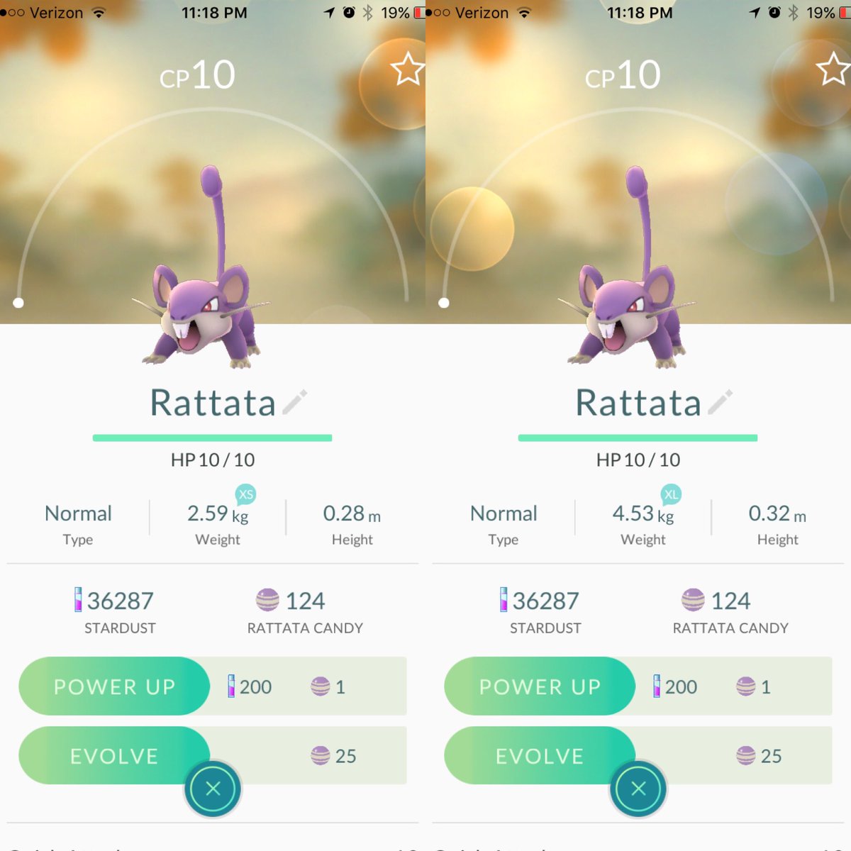 BloxMade's tweet photo. @Nadeshot weight doesn't appear to do anything to a Pokémon a stats #pokemongo #trainertips https://t.co/wPtfU0wCCi