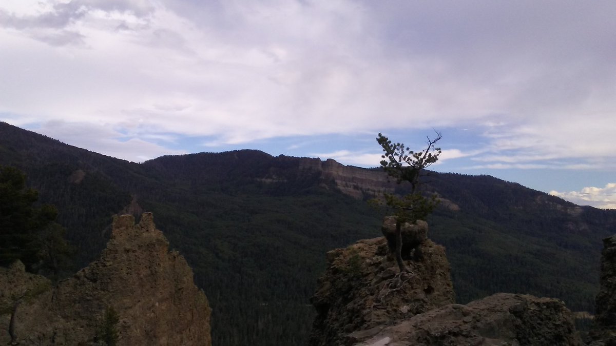 DustySpencer1's tweet image. Treasure Falls and another lookout just past Wolf Creek Pass. #pagosasprings