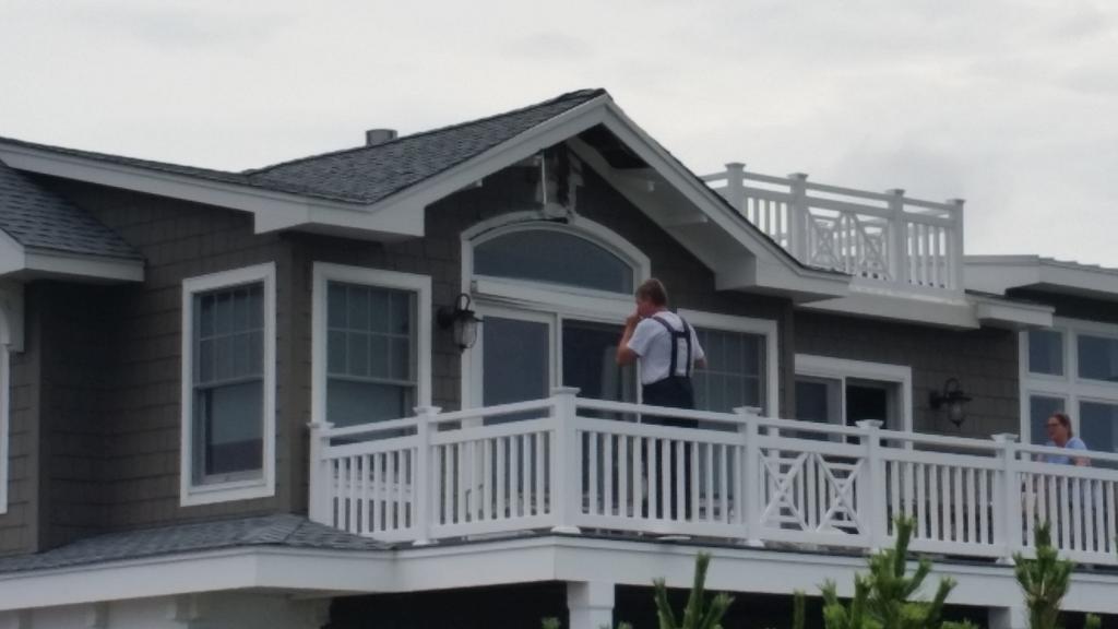Barnegat Light NJ 1st due at a house struck by lightning. No real fire just some scorched siding