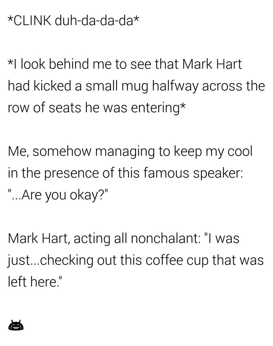 FaithNerd007's tweet photo. Highlights of #SteubieEast: the Holy Spirit, running into a lost @Megan_Mastro, and this encounter with Mark Hart: https://t.co/cmXJ0cK91j