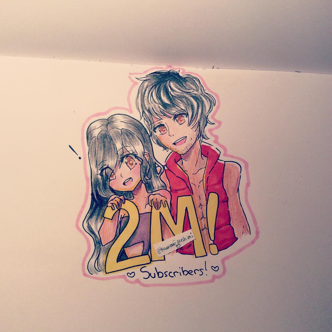 RealLindsay's tweet photo. I'm late but,took to long but OMG congrats @_Aphmau_ https://t.co/Hh7XLwnQpY