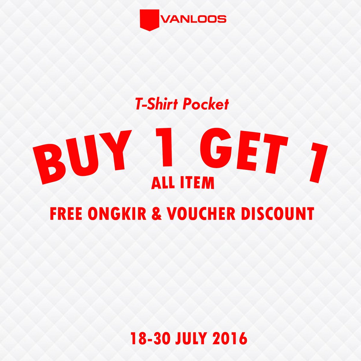 vanloosIND's tweet photo. Beli 1 Gratis 1 dan gratis ongkos kirim seluruh indonesia , promo ini cuman sampai 30 Juli 2016 https://t.co/ZlRoLybgND