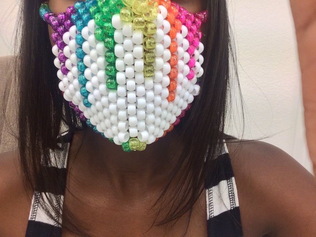 HarpyLady317's tweet photo. First Surgical Mask is complete! I love it! #EDM #PLURFamily #PLURFollowTrain https://t.co/86yGo2RAKq