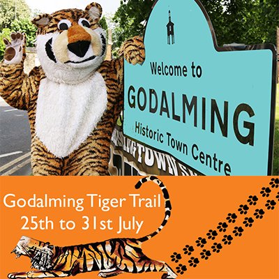 DSWFWildlife's tweet photo. @SportGodalming Take the kids on a wild discovery next week. Join the Godalming #Tiger Trail https://t.co/gjMrmM9ZY3 https://t.co/CKwkQYhnQs