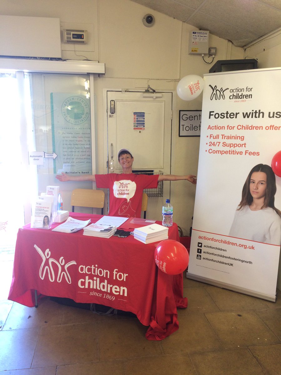 We're here and set up at <a href="/FerndaleGardenC/">Ferndale GardenCentr</a> , Dronfield. Come and say Hello, here till 3pm! #fostering