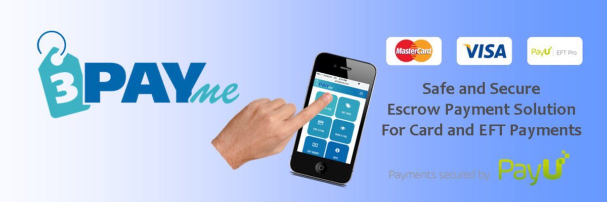 streamcentralx's tweet photo. @3PayMe #Safe and #secure escrow #payment solution for #creditcards &amp; #debitcards &amp; #eft payments #SA #innovation https://t.co/nFSRZEtfHO