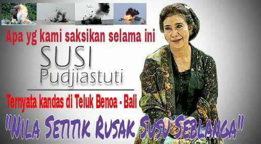 #KecewaAmaSusi berjaya dilaut, tidak berdaya di teluk benoa. #PuputanTelukBenoa