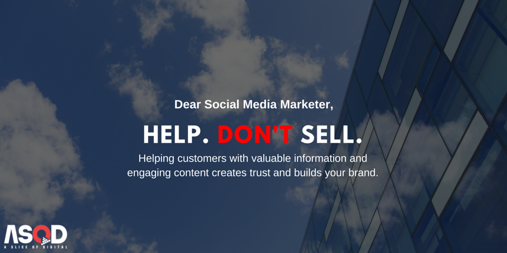 ASliceOfDigital's tweet photo. A word of advice to all social media marketers out there.. #socialmediamarketing #SocialMediaAdvice https://t.co/aEOm0K7sko