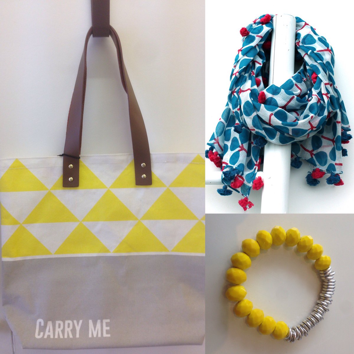 Ready for the beach?  We have a lovely beach bag!  Cover up with a cool cotton scarf - protect your shoulders