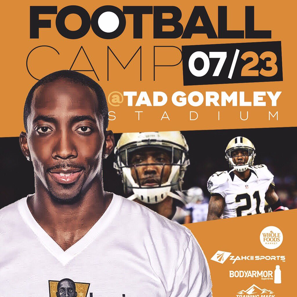 It's that time again! My 3rd annual FREE football camp and school supply giveaway! Register now. Limited spots!