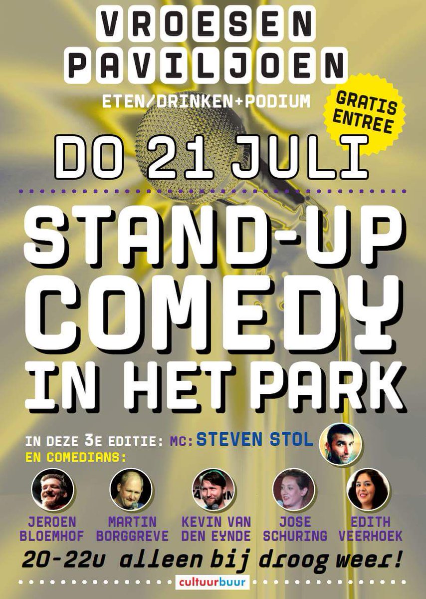 oliveertje's tweet photo. This thursday, performing #StandUpComedy @Vroesenpark in their paviljoen. #EdithOnTour #NotYourOrdinaryLatina #Event https://t.co/47CMsa0EG6