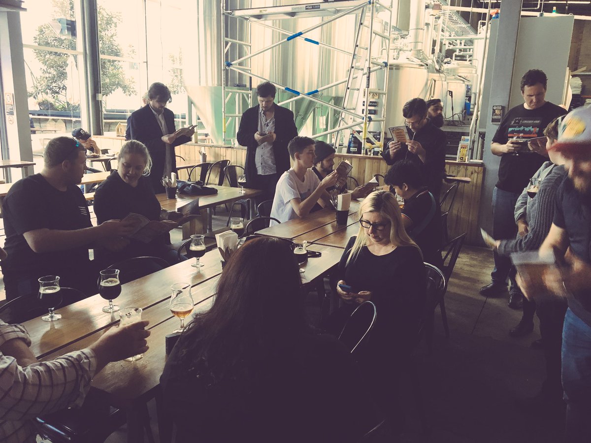 rocksbrewingco's tweet photo. Hold on...is that the @SydneyCraftBeer program? 😉 #craftbeer #conviction #rocksbrewing https://t.co/iKQU1h2Ihw