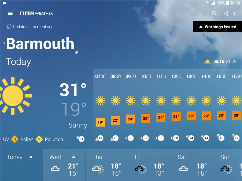 Going to be a nice day. If you see anyone in trouble near the coast ring 999. #Barmouth #RNLI #AlwaysOnCall