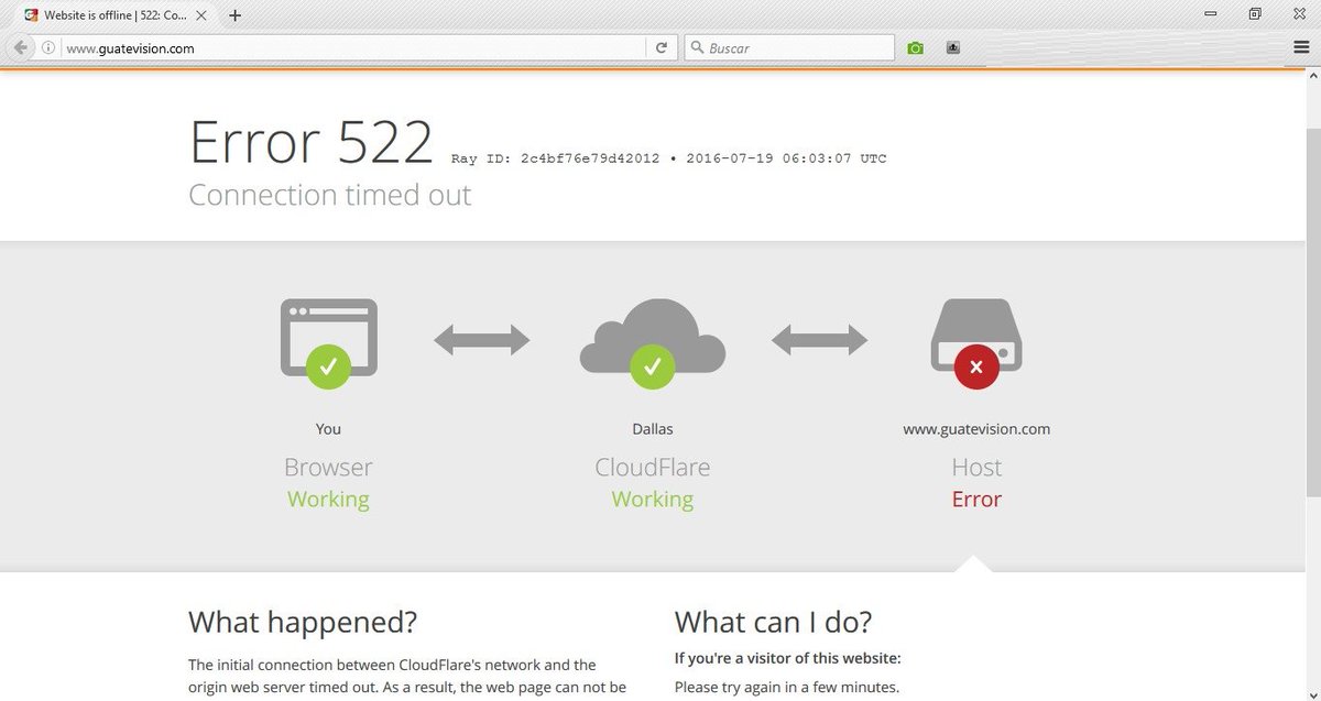 MxHacking's tweet photo. #Down Guatevision - Canal 25 https://t.co/kaqoCVoQH7 ¿Cloudflare? ¿Donde? Saludos! :D @Anonym0usGT @Guatevision_tv https://t.co/Ag6cVqKCqn