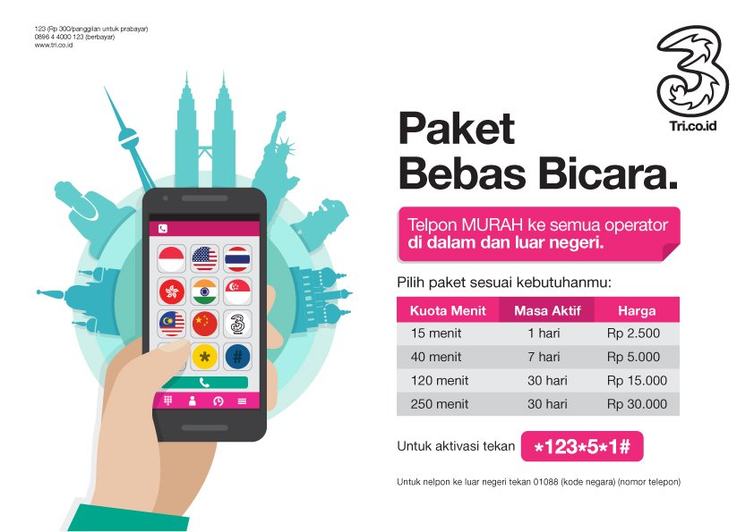 trismg's tweet photo. Takut kehabisan pulsa karena telpon beda operator? Aktifin Paket Bebas Bicara, bisa telpon murah ke semua operator. https://t.co/196H6buXTK