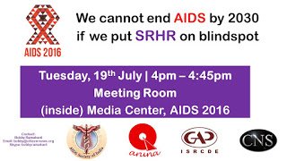 rahuldwived85's tweet photo. @shecrisostomo @cns_health PC session on SRHR is today at 4pm in media center at #ADIS2016 https://t.co/6NtNmJvhUv https://t.co/wcTBJHLFPD