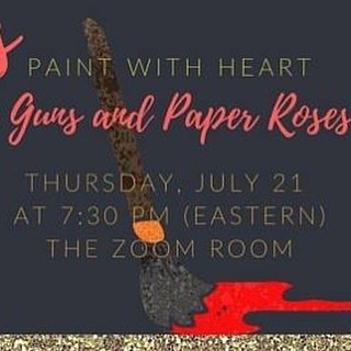 MizMeliz's tweet photo. It's Glue Guns, Glue Guns and Paper Roses - on #paintwith❤️ this Thursday. #gunsnroses https://t.co/AhDtbMXczk https://t.co/zntkNWs4fW