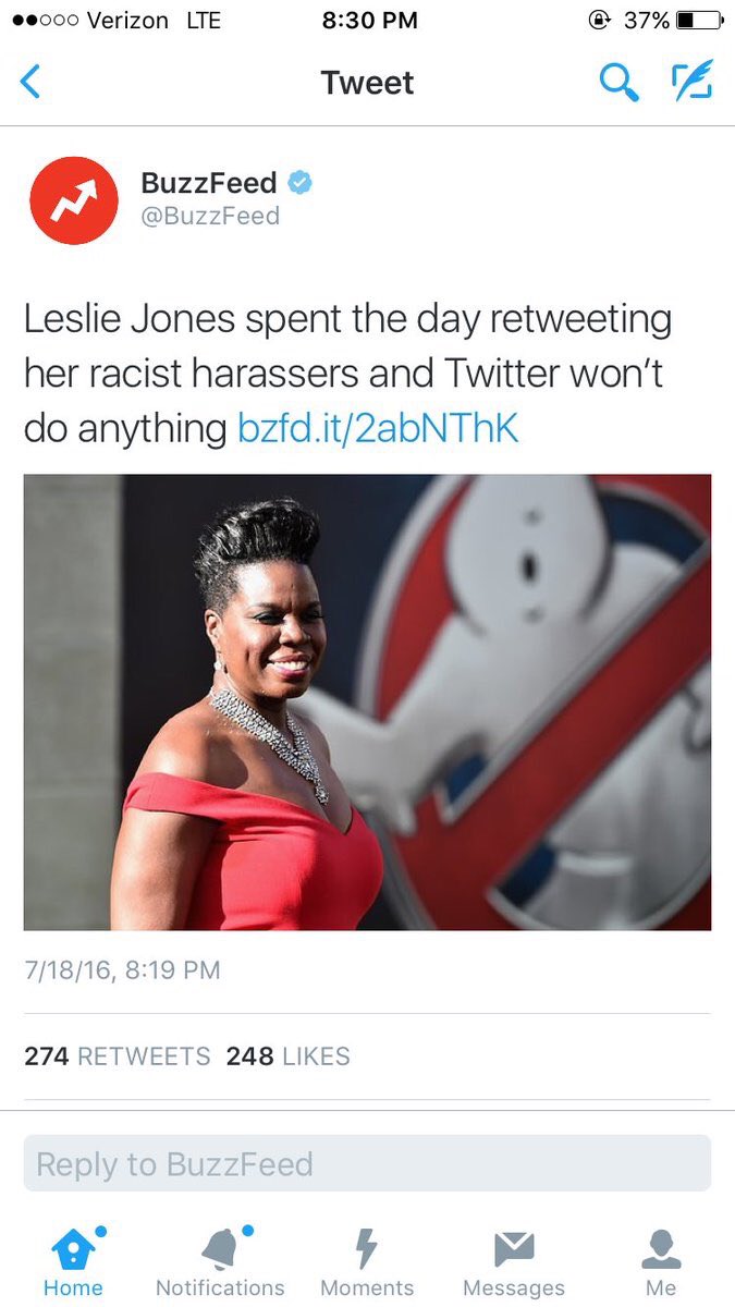 peytonkitty's tweet photo. White privilege ft. racism at its finest. You are so strong. You will make a difference. #LoveforLeslieJ @Lesdoggg https://t.co/CKE657LCFK