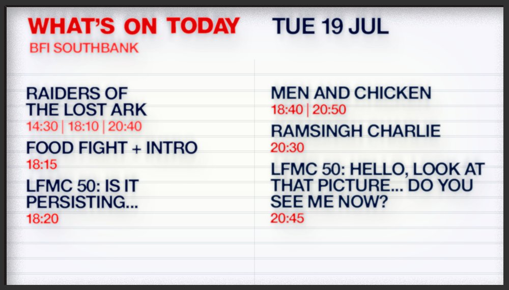 BFI's tweet image. Why not celebrate the 201st day of the year with an excellent film? bit.ly/29TbW40