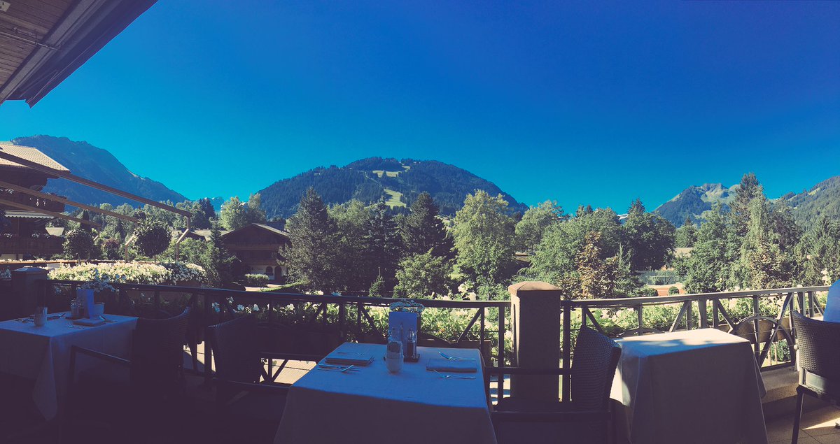 DreddyTennis's tweet photo. #GoodMorning From #Gstaad... #Views👀 #BfastTime🍳☕️ #HappyDreddy😁 @ATPWorldTour @SwissOpenGstaad https://t.co/hAkQCmxzUm
