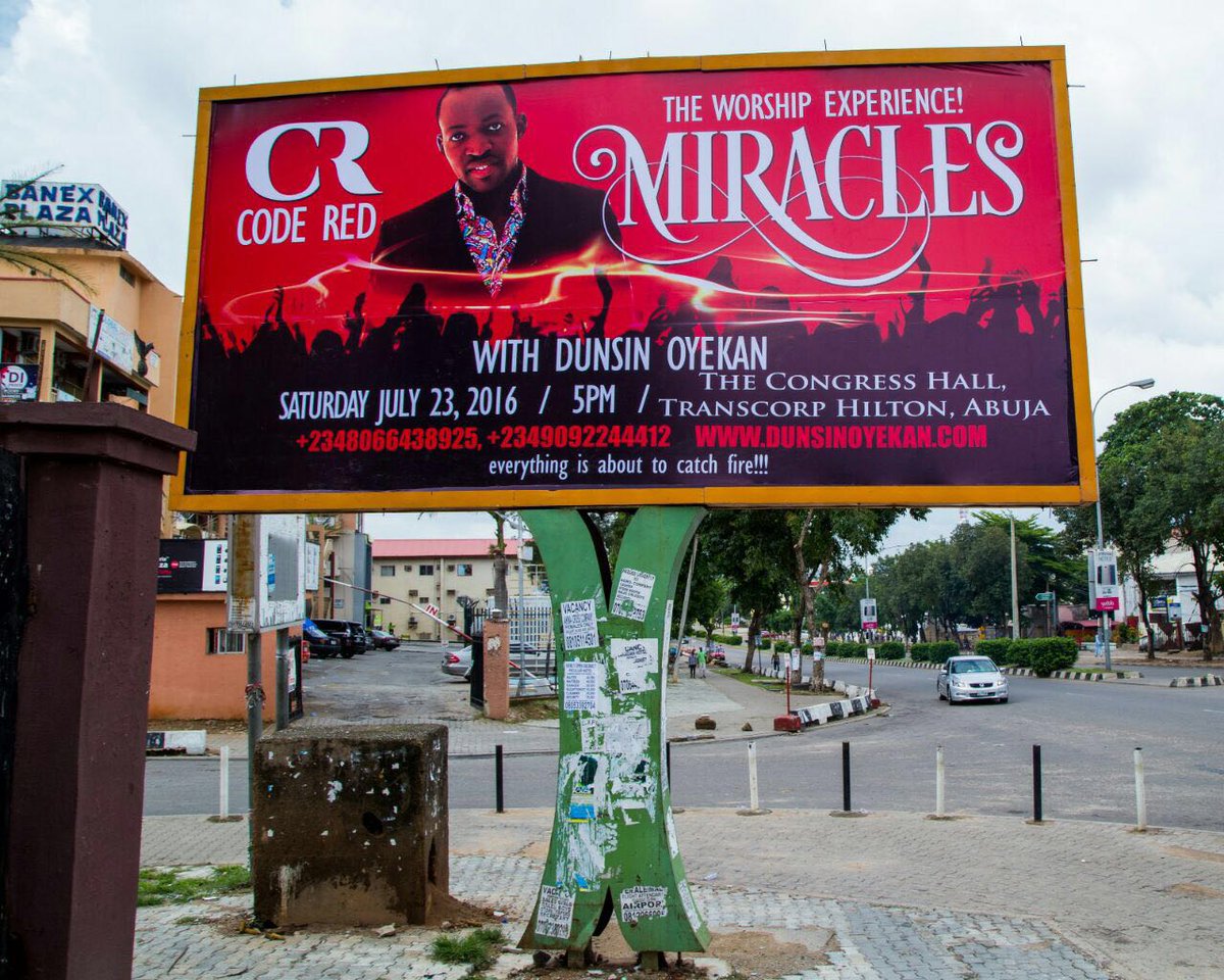tonevan's tweet photo. Spotted
#CodeRed with @DunsinOyekan
Be there this Saturday for an experience like none other @TranscorpHilton #Abuja https://t.co/MX8hfCig34