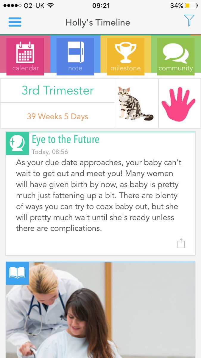 Holly_Rudge's tweet photo. @mamamio the Ovia app as it gives you daily updates, toys/fruit &amp; creatures to compare size of baby. Not long now!! https://t.co/V9Q4jvhC2s