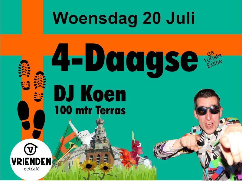 Morgen is het weer zover. #wijchen #4d16 #4daagse