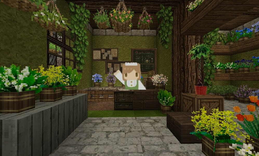 みや お花屋さん٩ ๑ ๑ ۶ Minecraft マイクラpe