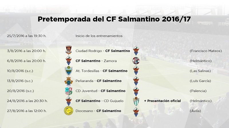 SalamancaCFUDS's tweet photo. Inicia la pretemporada el lunes y se presentará ante el Guijuelo en el Helmántico https://t.co/WdLZw63QOG https://t.co/FRfuhRFmMo