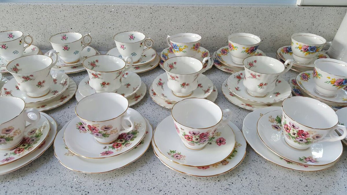 HHteaparties's tweet photo. Teacups ready for a party!🎉 #afternoontea #popuptearoom #vintagechina #henparty #christening #weddings #forhire https://t.co/wfNBNhw2Jj