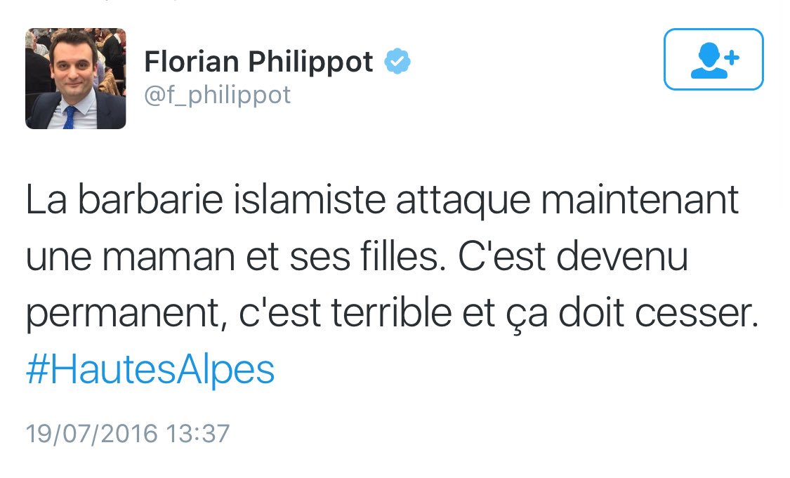 Alkanz's tweet photo. Les élus FN au taquet après l'agression dans les #HautesAlpes. Devine qui a intérêt à alimenter la psychose ? https://t.co/FcRV9bYbhb