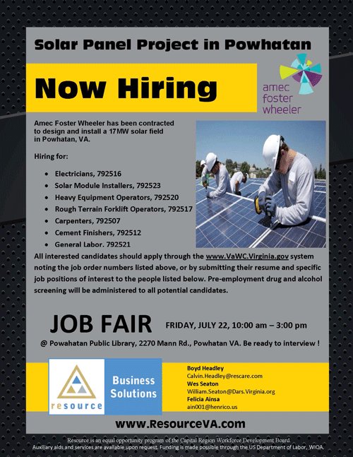 ResourceVA's tweet photo. Get a job. Need general labor, heavy equipment, cement finishers, electricians etc! Ages 18+. No experience req'd. https://t.co/HUMVEZSj62