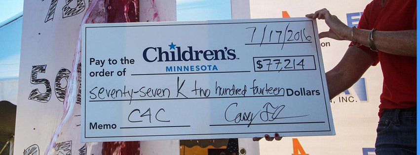 C4CPaintball's tweet photo. $77,214 raised for @childrensmn!! Thank you to all those that contributed and/or participated in this year's event. https://t.co/0i435bOKBL