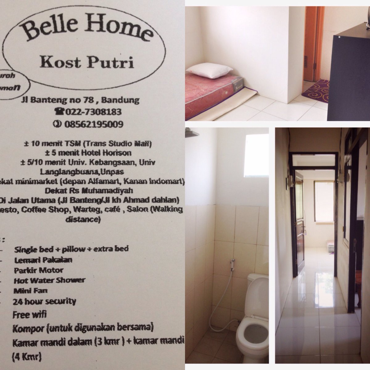 nadnadnadya_'s tweet photo. KOST KHUSUS PUTRI , lokasi kota bandung (bandung tengah) #kostputri #kostkostan #terimakost #bandung https://t.co/yvY24akSPQ