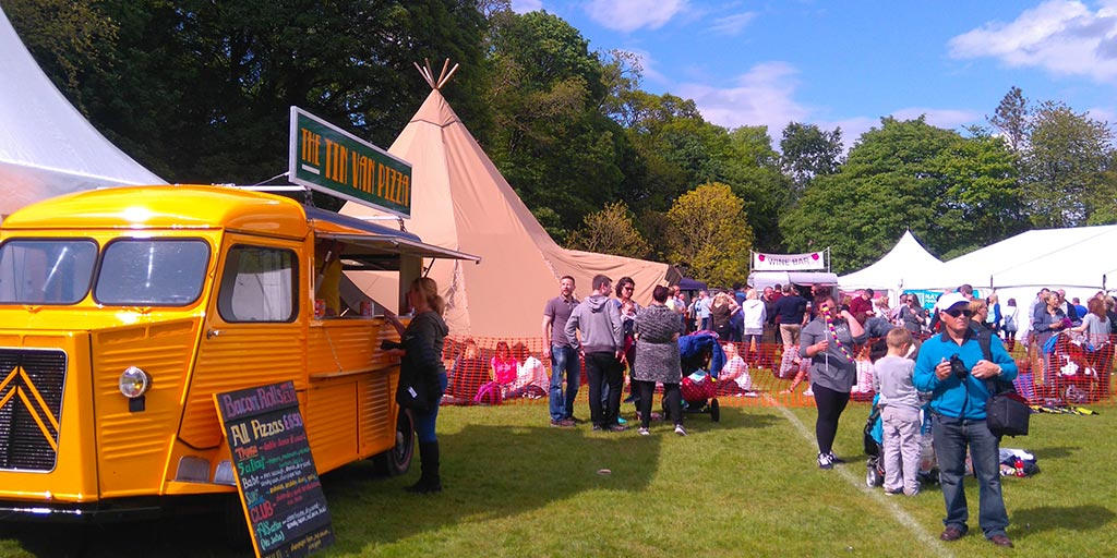 We have the finest #pizza creators at our #festival this #Summer! A big cheesy welcome to <a href="/TheTinVan/">marcus</a> Eating Co! 🍕😋
