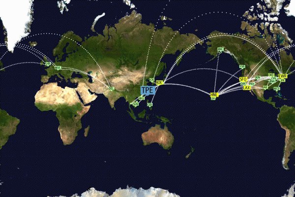 simonbaumer's tweet image. New destination on my #JetLovers flight map: TPE (Taipei, Taiwan) jetlovers.com/globe/1248/
