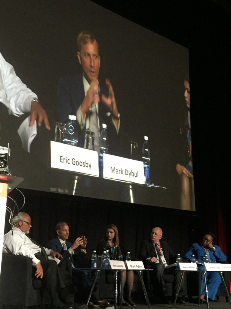 Mark Dybul: Private sector advocacy is hugely important. If Chevron says 'this matters to us' it helps #AIDS2016