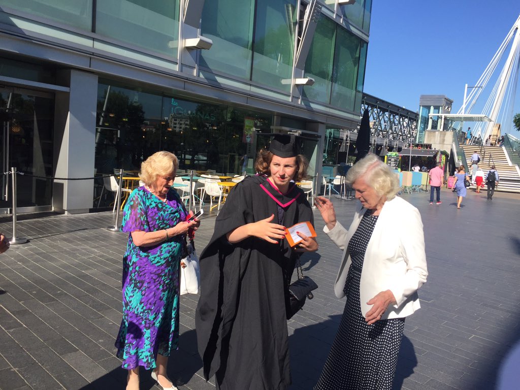 UAL graduation. Omey collecting her degree in Bespoke tailoring #proud dad #good work #ualgrads