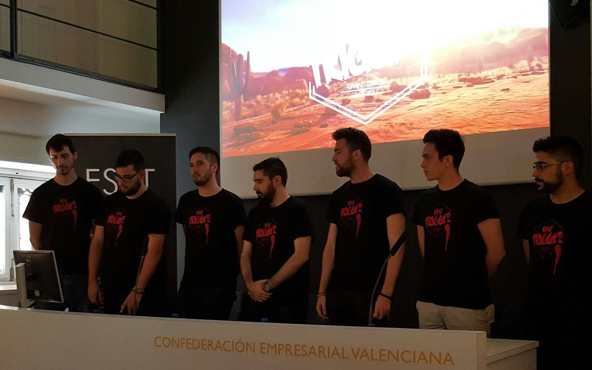 Innoarea's tweet photo. Otro tipo duro en #Westernland. El último de los juegos presentados por alumnos de @ESAT_Valencia en @CEV_Valencia https://t.co/mecEu7fvmr
