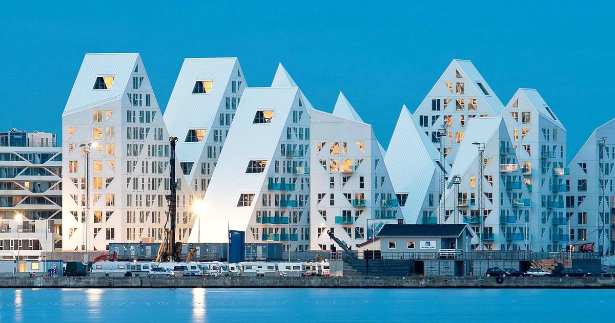 Architizer's tweet photo. Check Out These 8 Danish Apartment Buildings. Which (if any!) would you live in? https://t.co/zZml9NrcvX https://t.co/Uw041uJd5g
