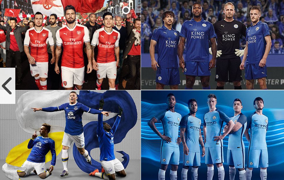 marca's tweet photo. ¡Todas las nuevas camisetas de la Premier! https://t.co/7e2m6y35Qs https://t.co/s2P7F6S0aw