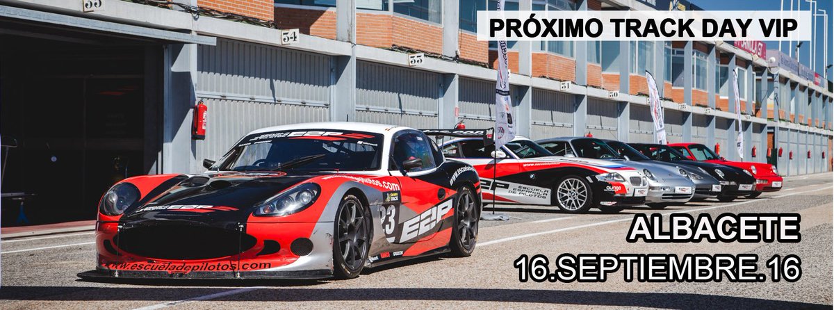 E2Pevents's tweet photo. Ya tenemos fecha para el siguiente #trackdayvip en el #circuitodealbacete es el 16 de Septiembre. #e2p https://t.co/aS2Mjfe8XU